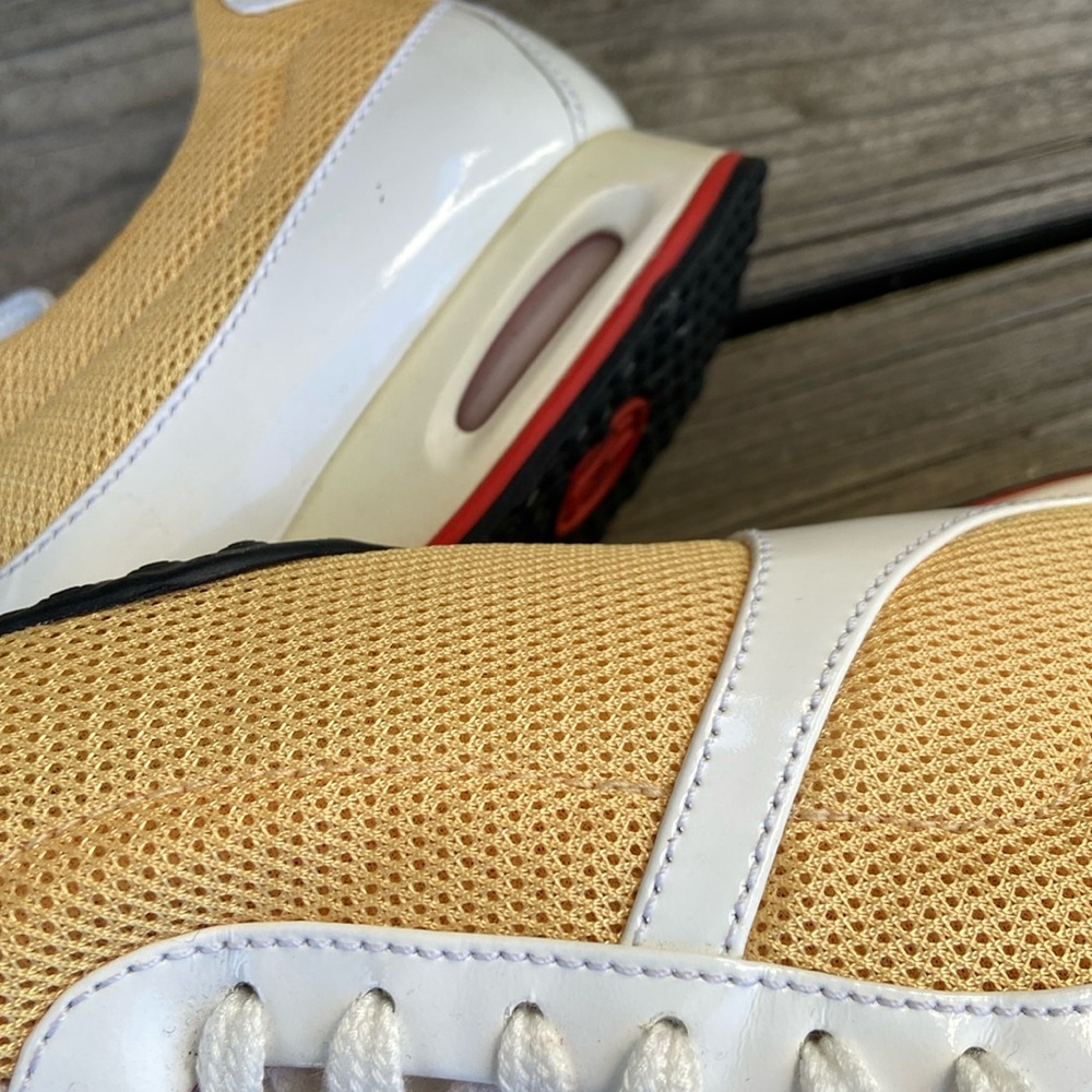 Cole Haan x Nike Air Vintage Yellow Mesh Sneaker Shoes Women's Size 9 - Picture 13 of 14
